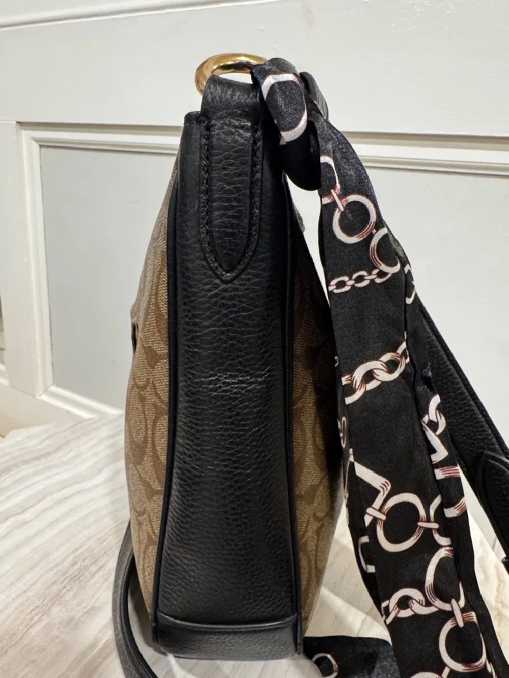 Coach Ellie File Bag in Signature Brown Crossbody Bag - Picture 7 of 17